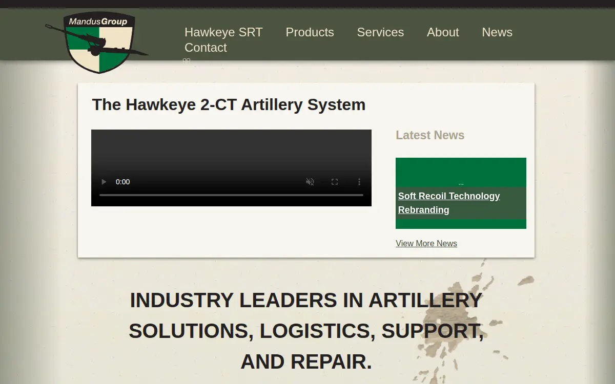 Homepage of Mandus Group LLC