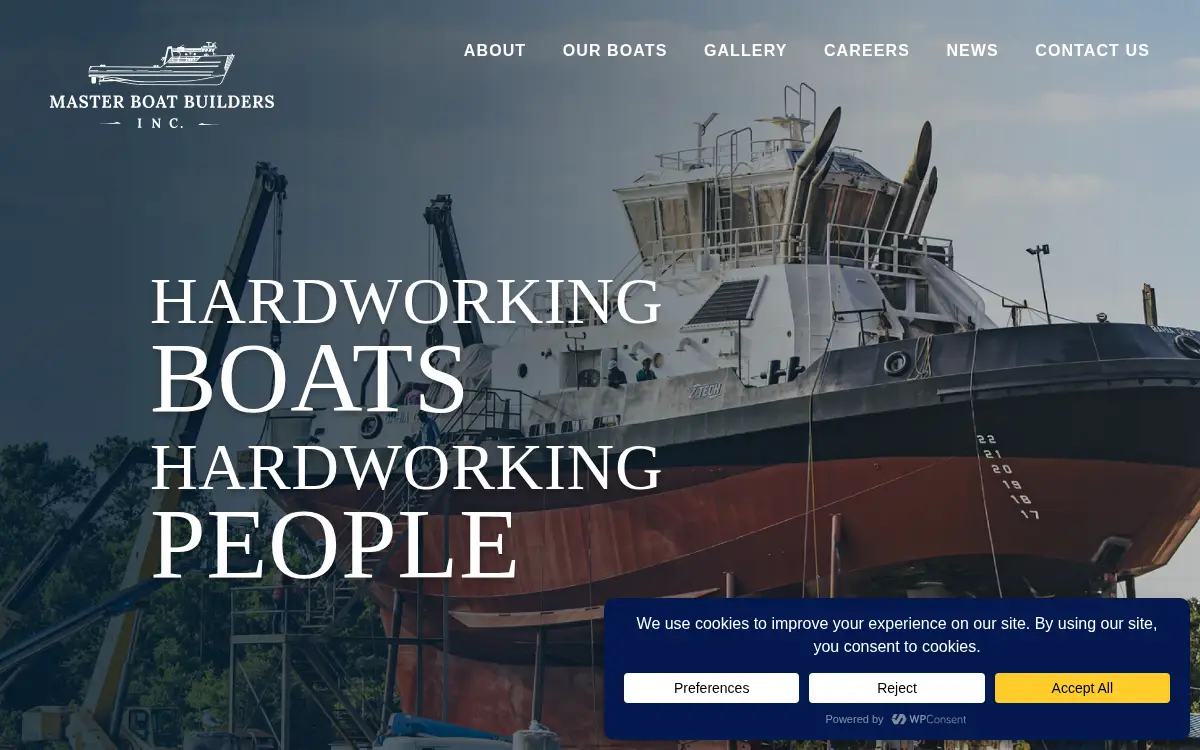 Homepage of Master Boat Builders, INC.