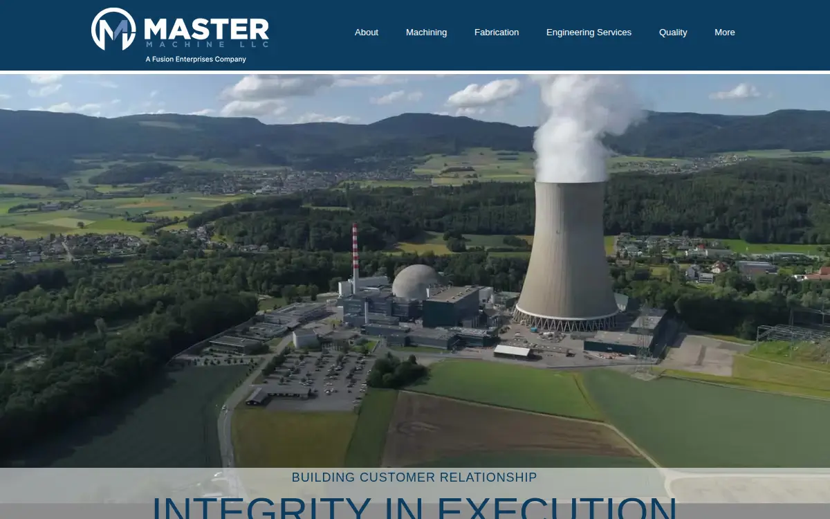 Homepage of Master Machine LLC