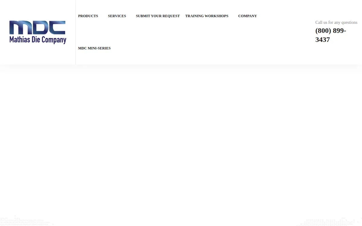Homepage of Mathias Die CO INC