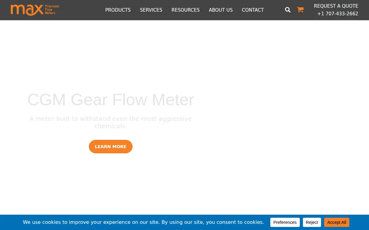 Homepage of Max Machinery, INC