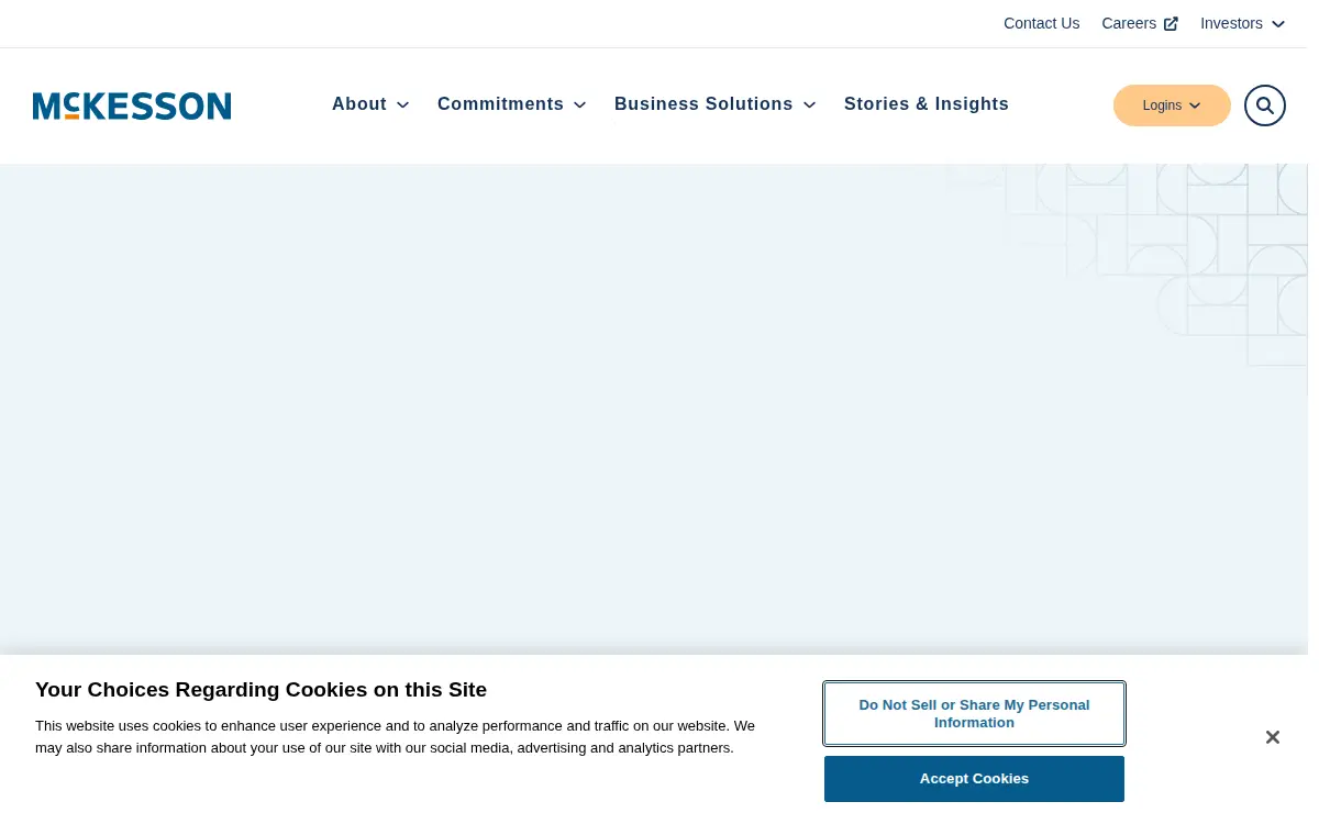 Homepage of Mckesson High Volume Solutions INC