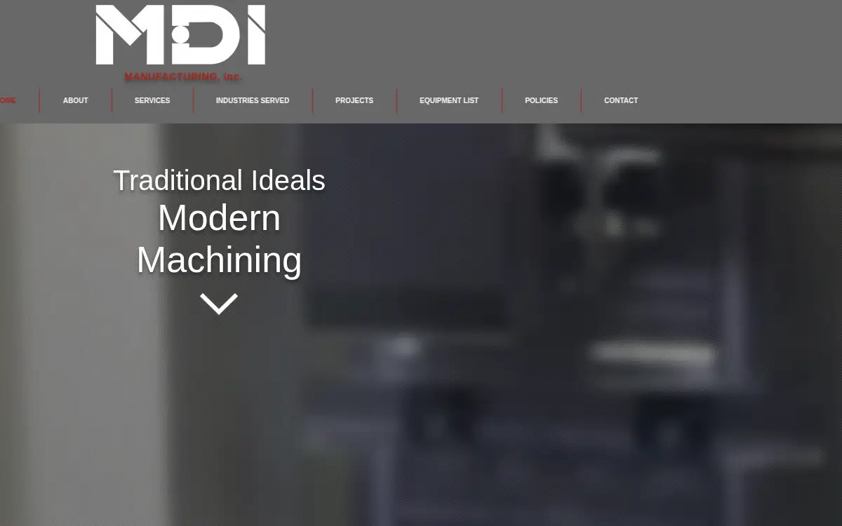 Homepage of Mdi Manufacturing, INC.
