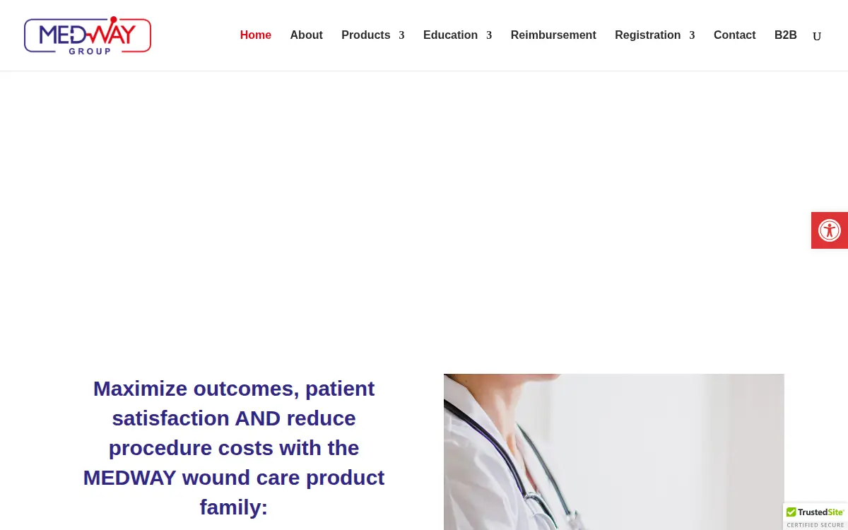 Homepage of Med Way INC.