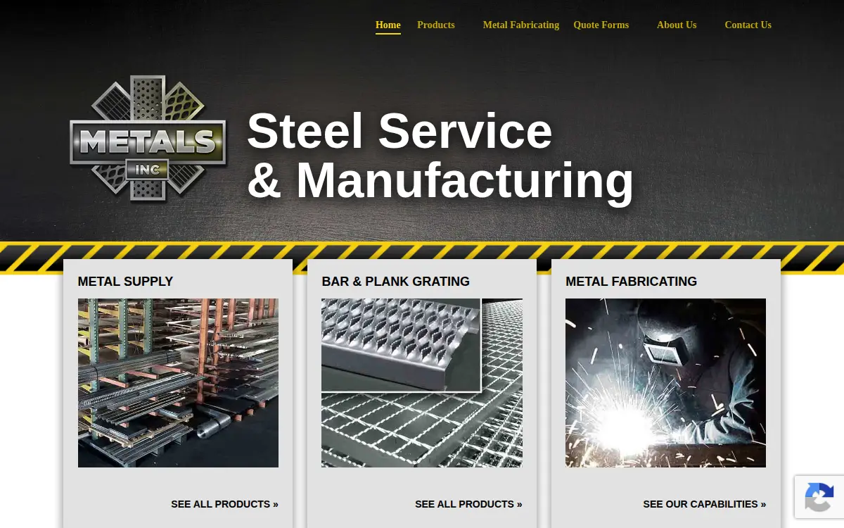 Homepage of Metals INC