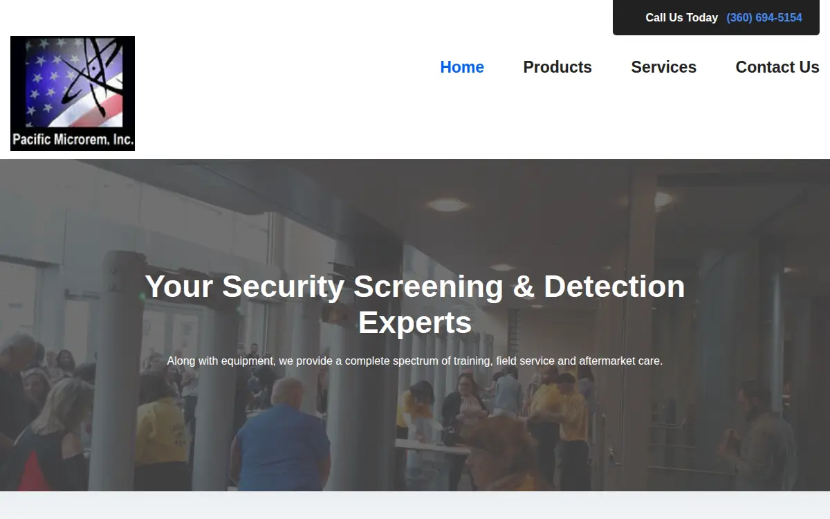 Homepage of Pacific Microrem, INC.