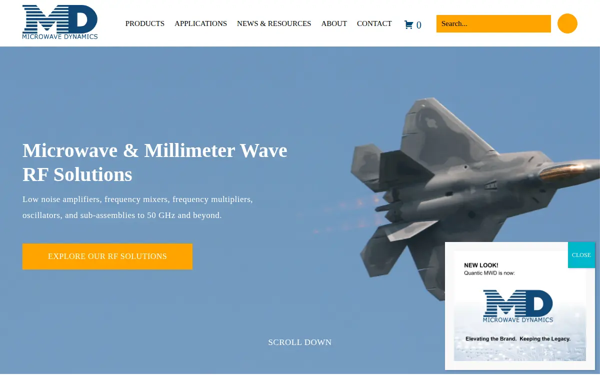 Homepage of Microwave Dynamics, LLC