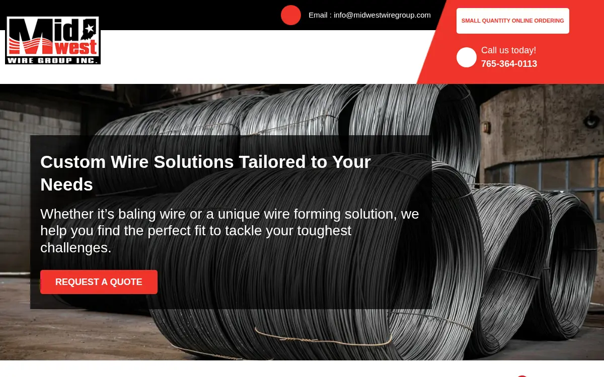 Homepage of Midwest Bale Ties INC