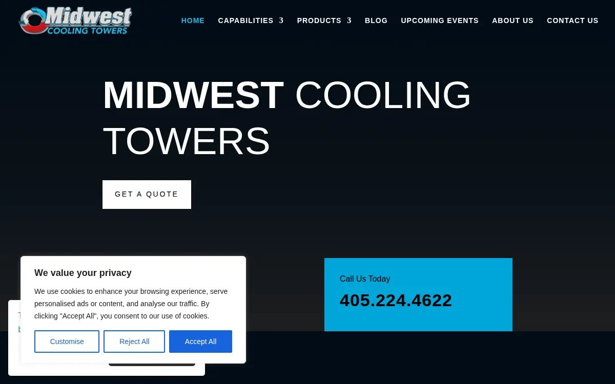 Homepage of Midwest Cooling Towers INC