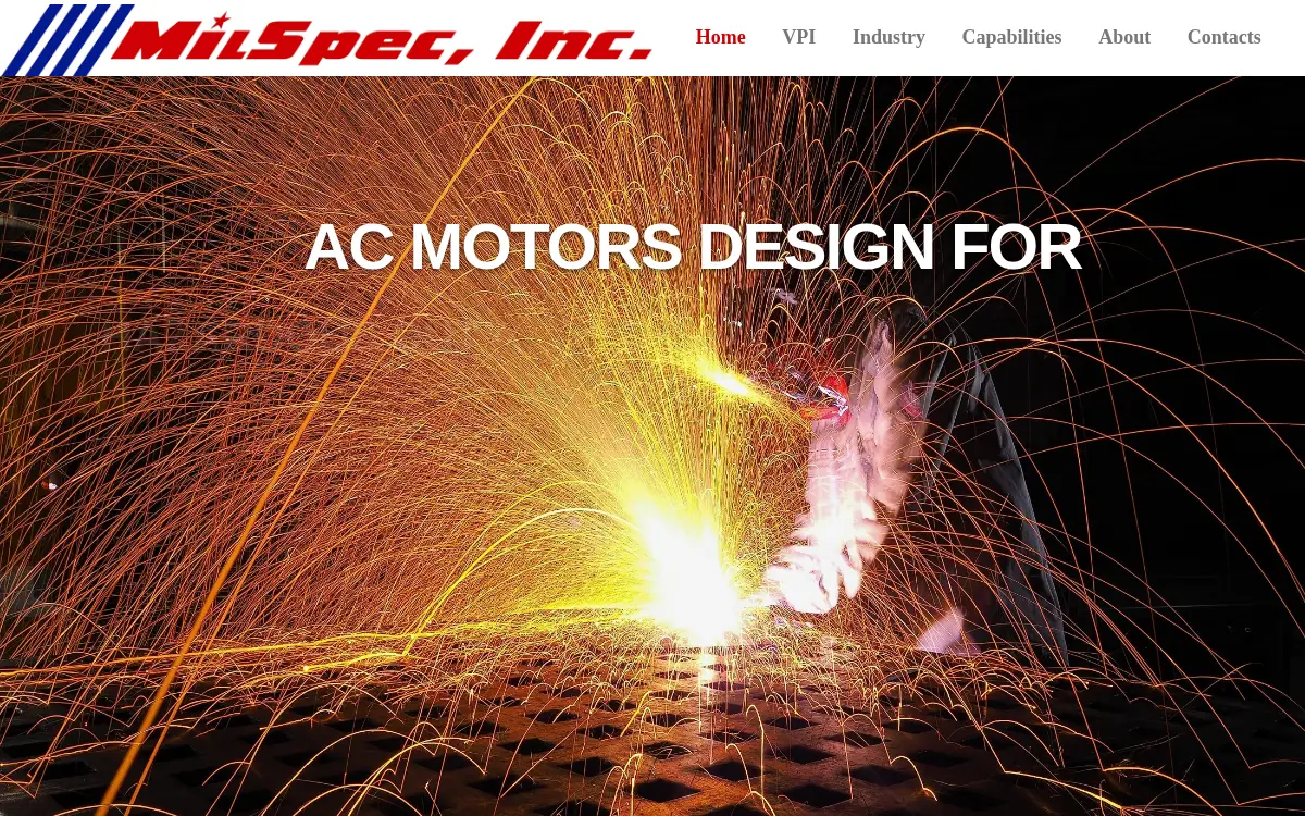 Homepage of Mil Spec INC