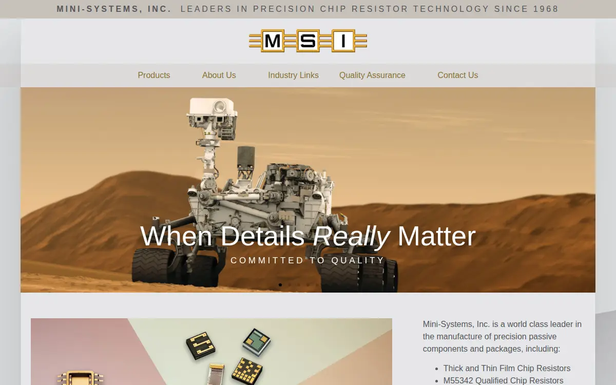 Homepage of Mini-systems INC