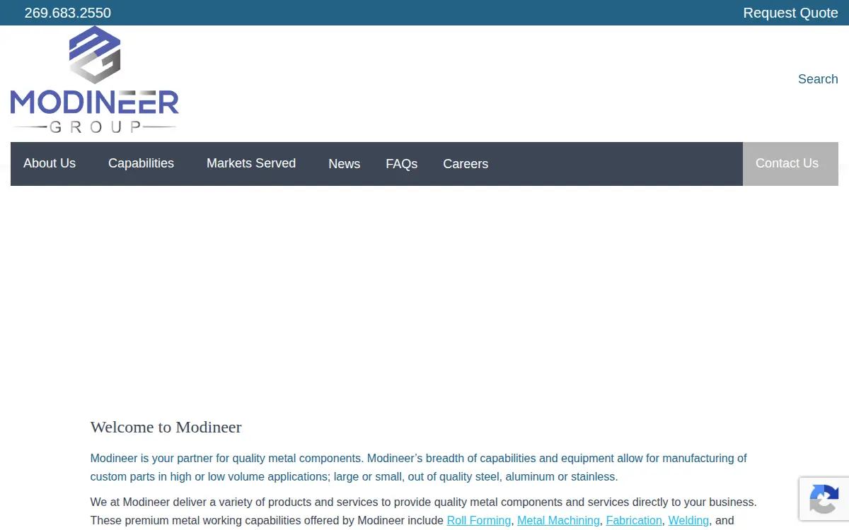 Homepage of Modineer Plant 10
