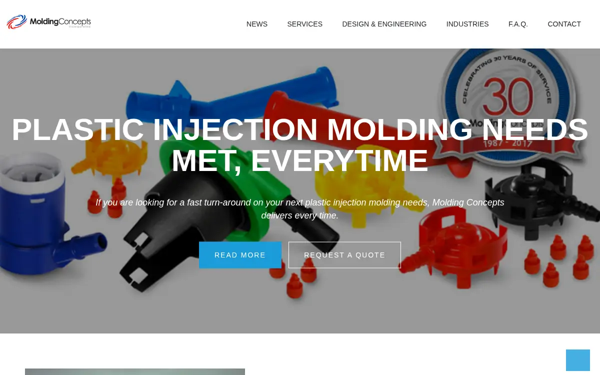 Homepage of Molding Concepts INC