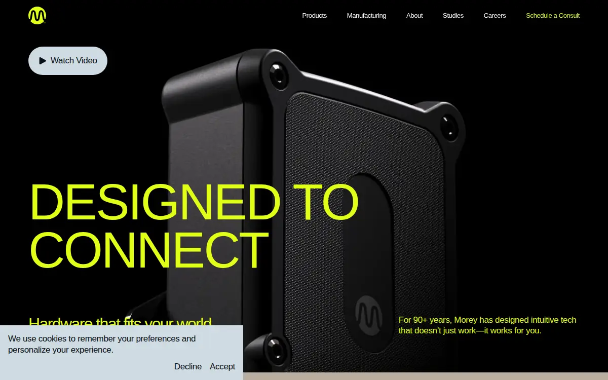 Homepage of Morey CORP