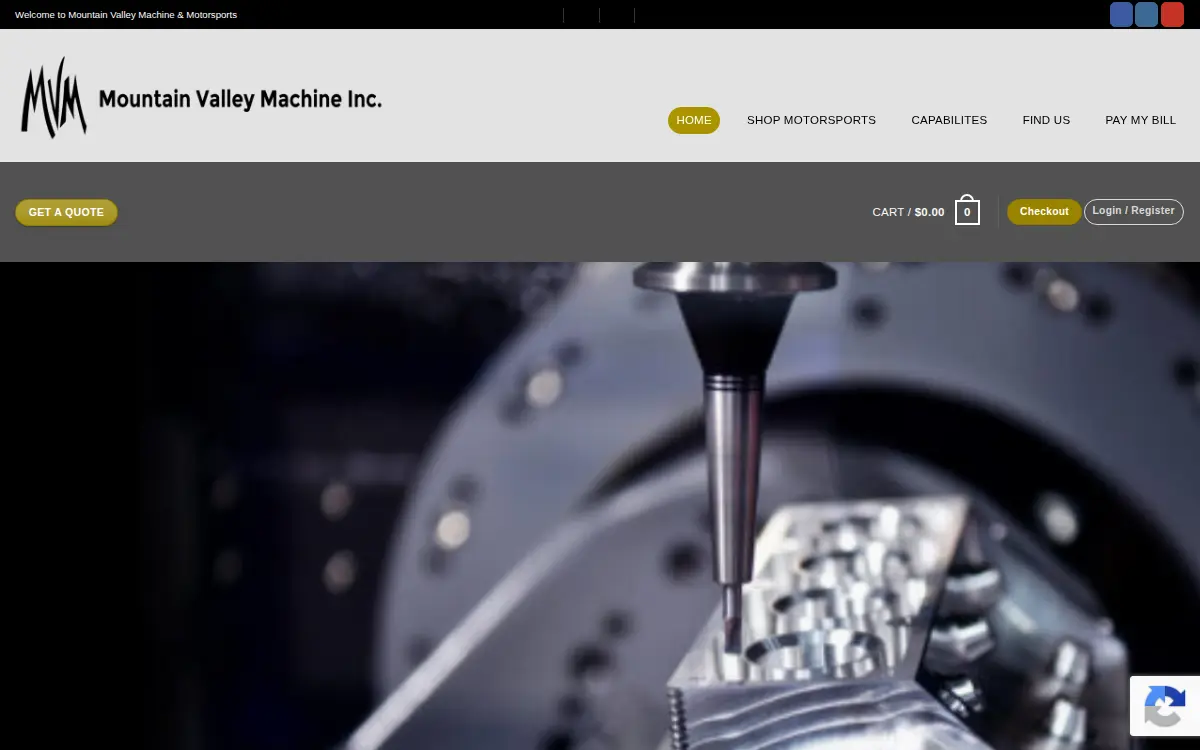 Homepage of Mountain Valley Machine, INC
