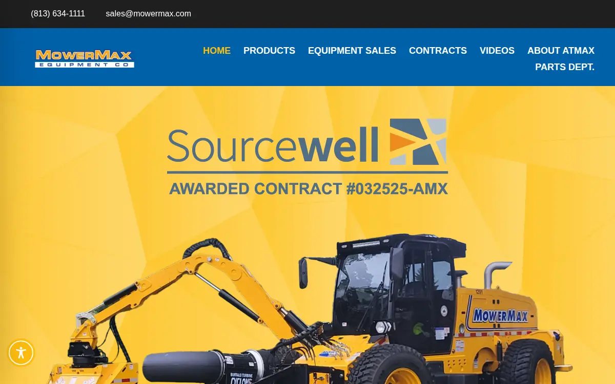 Homepage of Atmax Equipment CO.