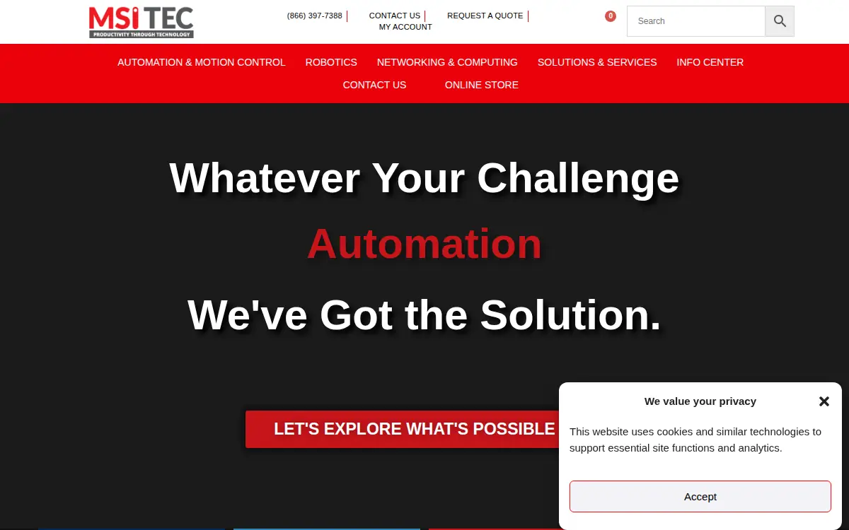 Homepage of Msi Tec INC