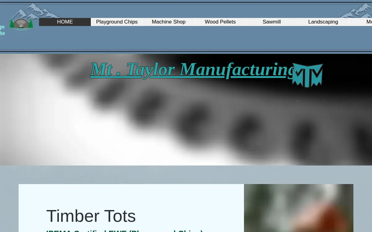 Homepage of Mt Taylor Machine LLC