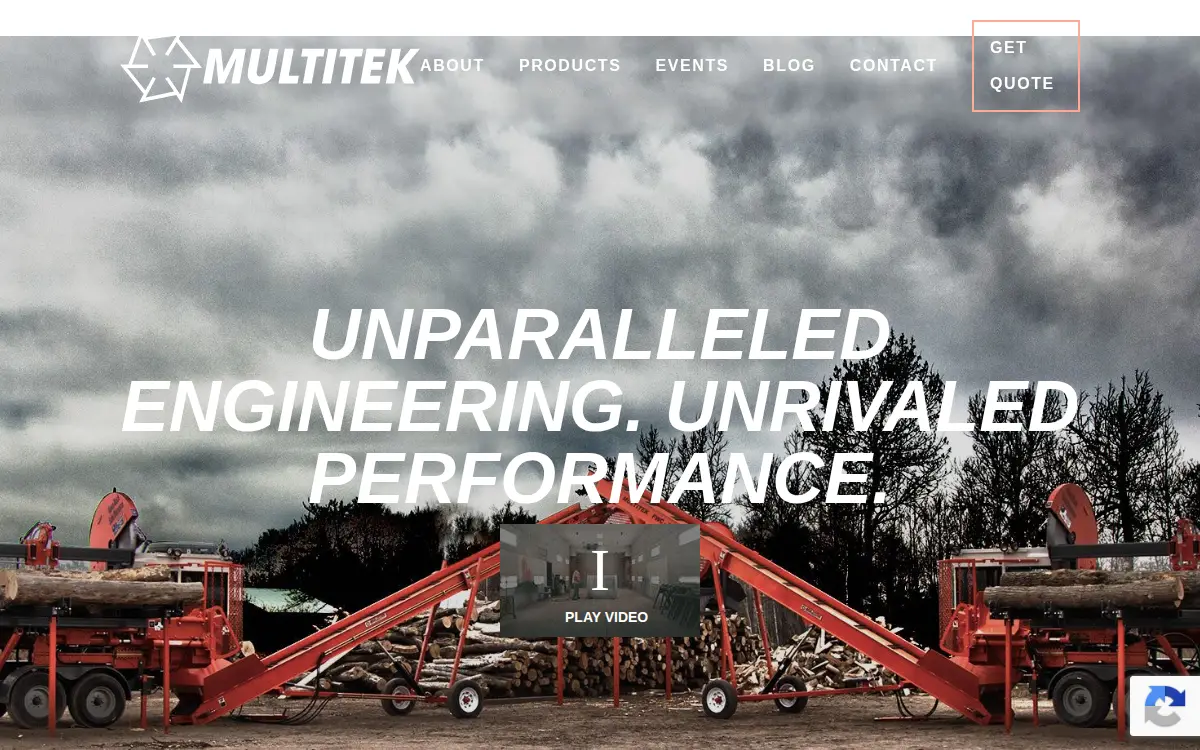 Homepage of Multitek North America LLC