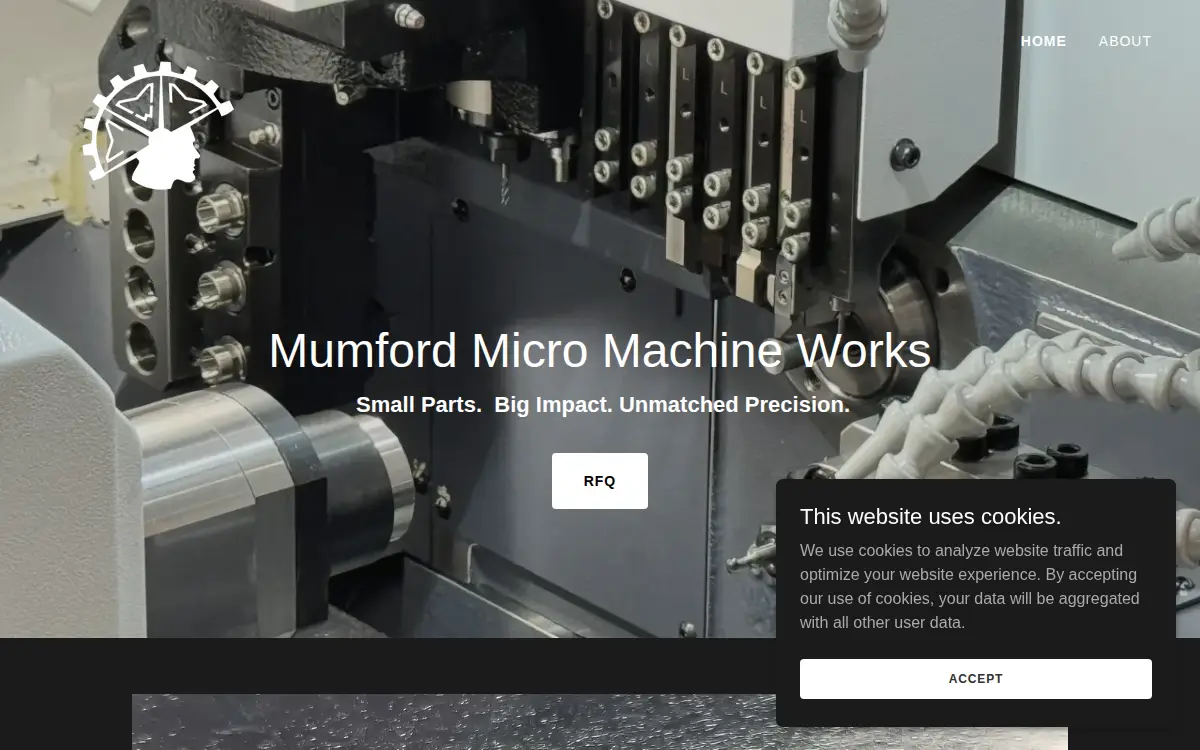 Homepage of Mumford Micro Machine Works, LLC
