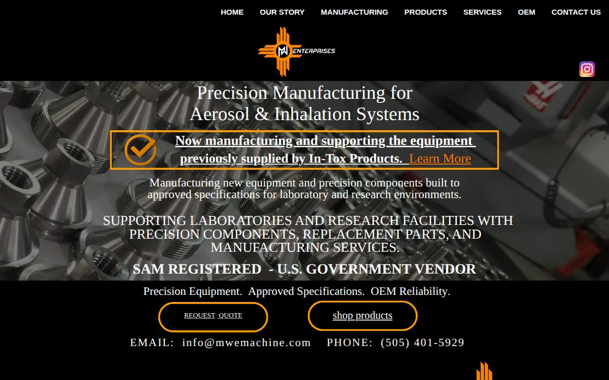 Homepage of Mw Enterprises, LLC