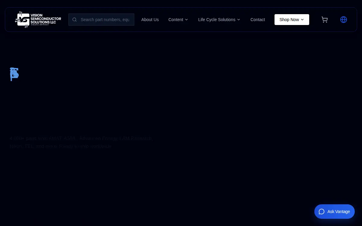 Homepage of Vision Semiconductor Solutions, L.l.c.