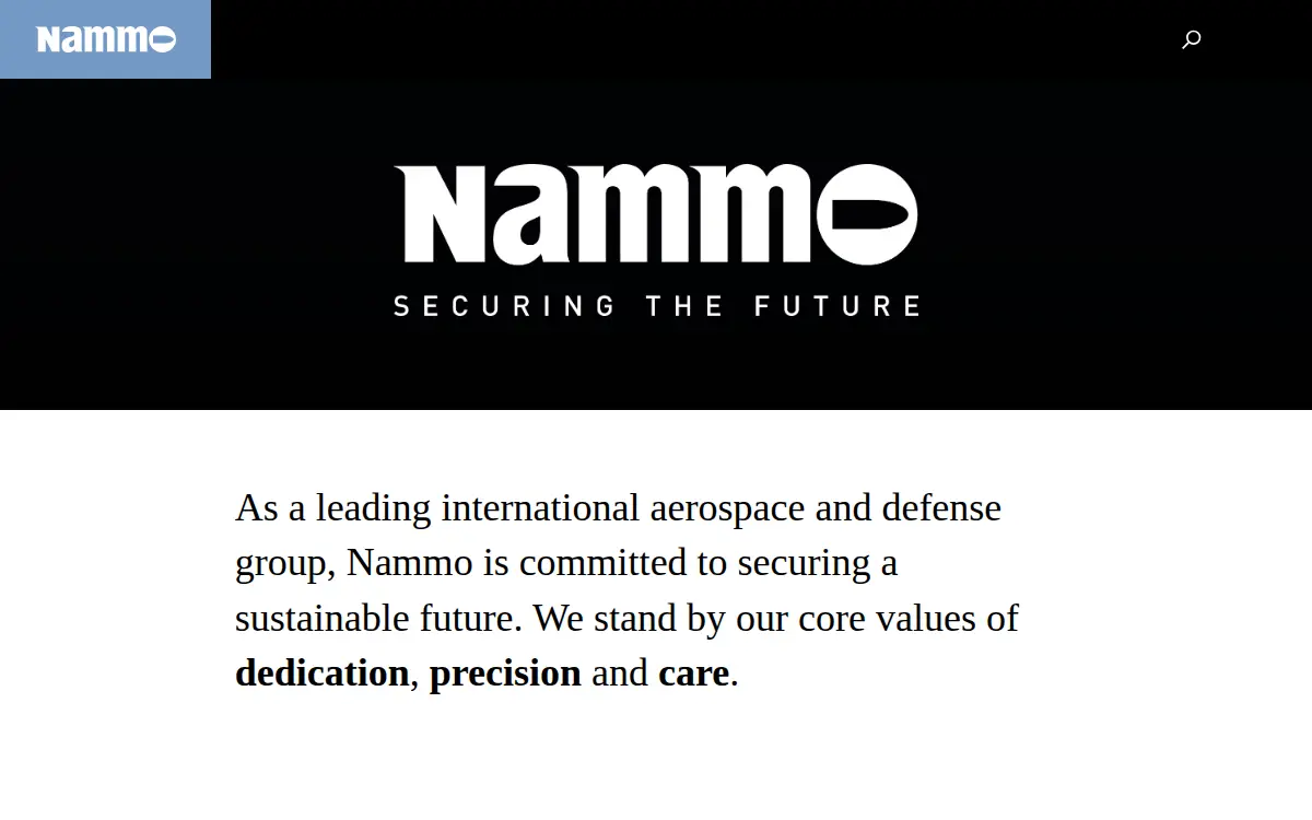 Homepage of Nammo Perry INC.