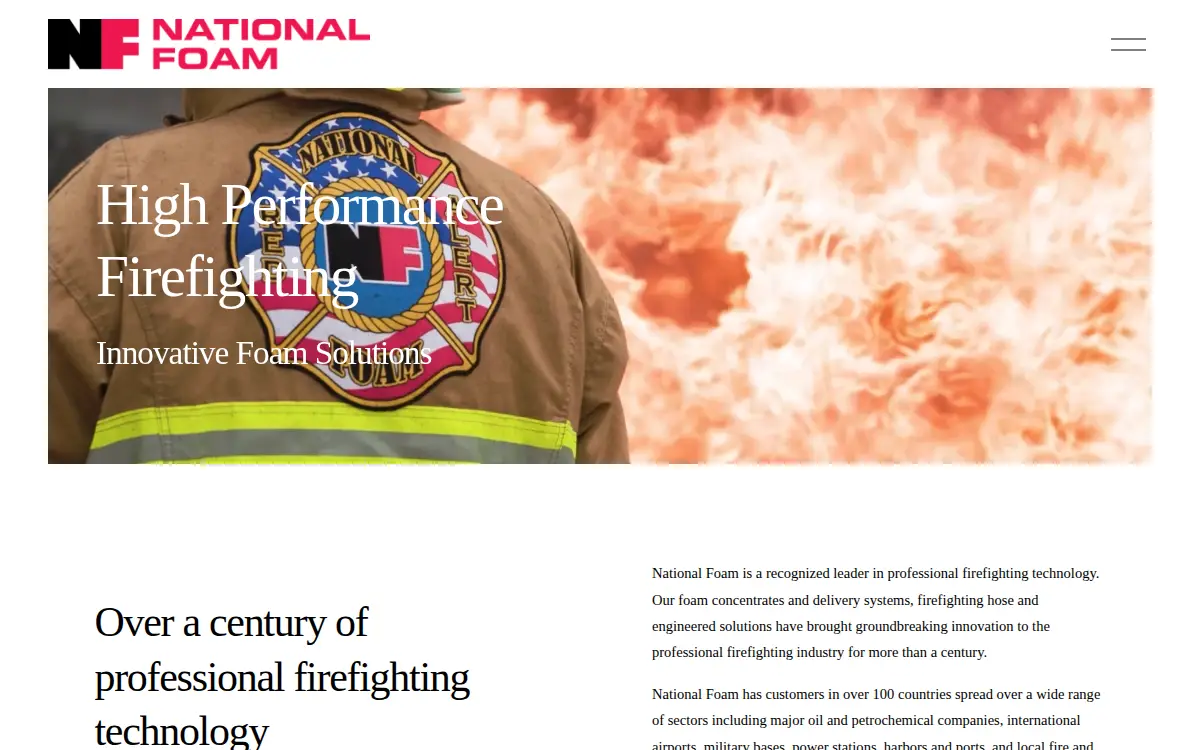 Homepage of National Foam INC