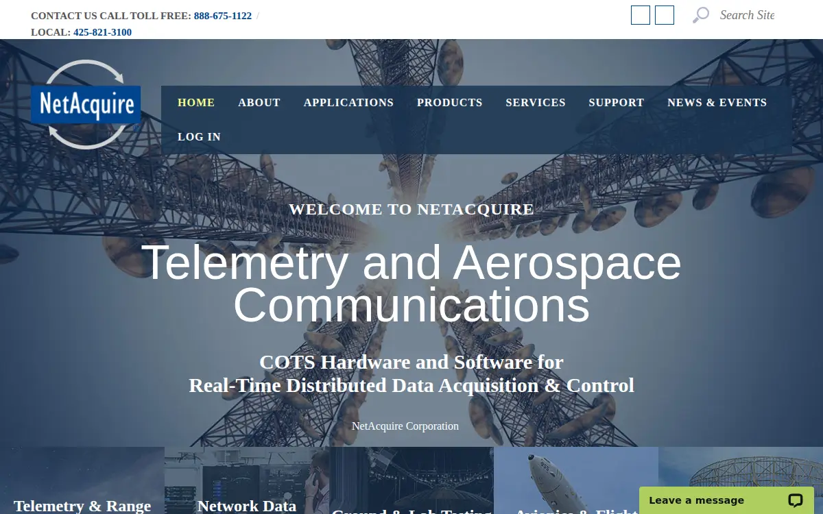 Homepage of Netacquire CORP