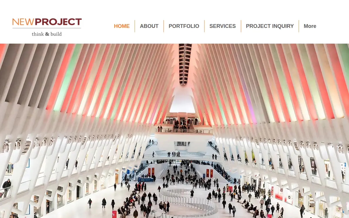 Homepage of New Project, LLC