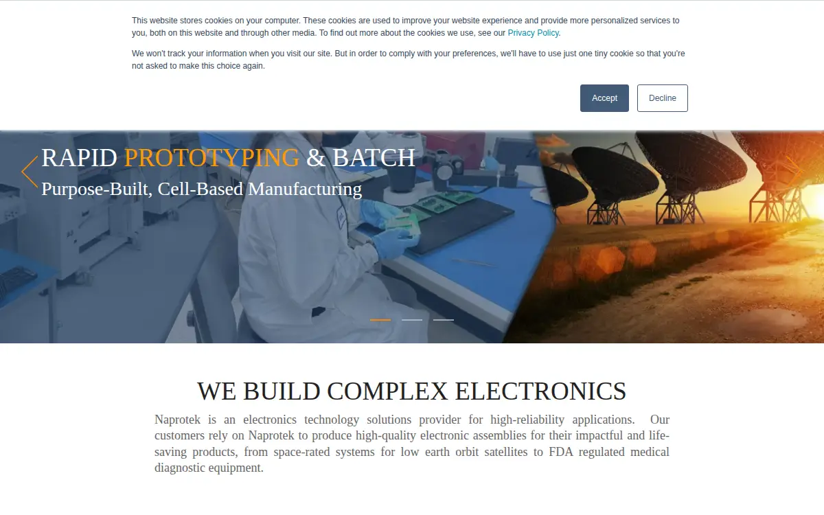 Homepage of Nexlogic Technologies, LLC
