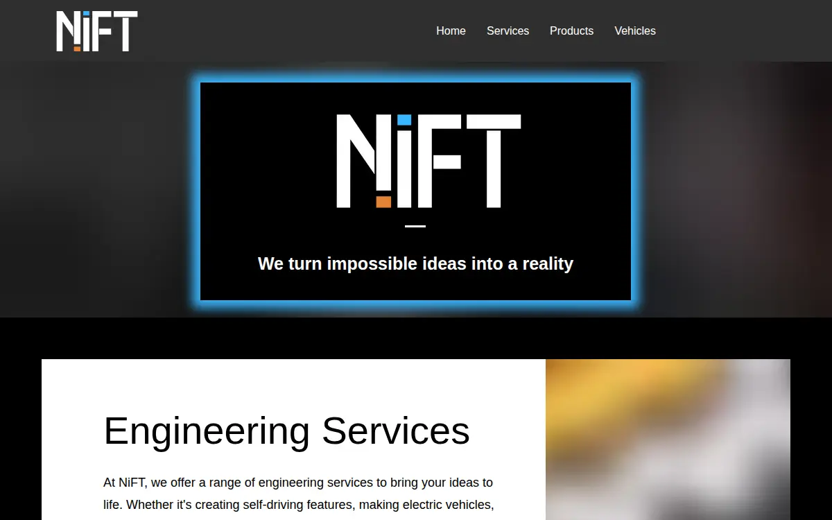 Homepage of Nift INC