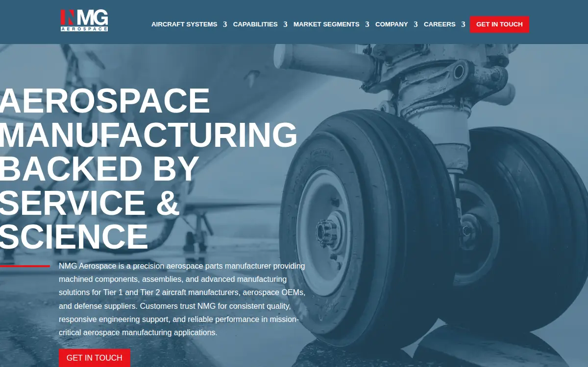 Homepage of National Machine Company