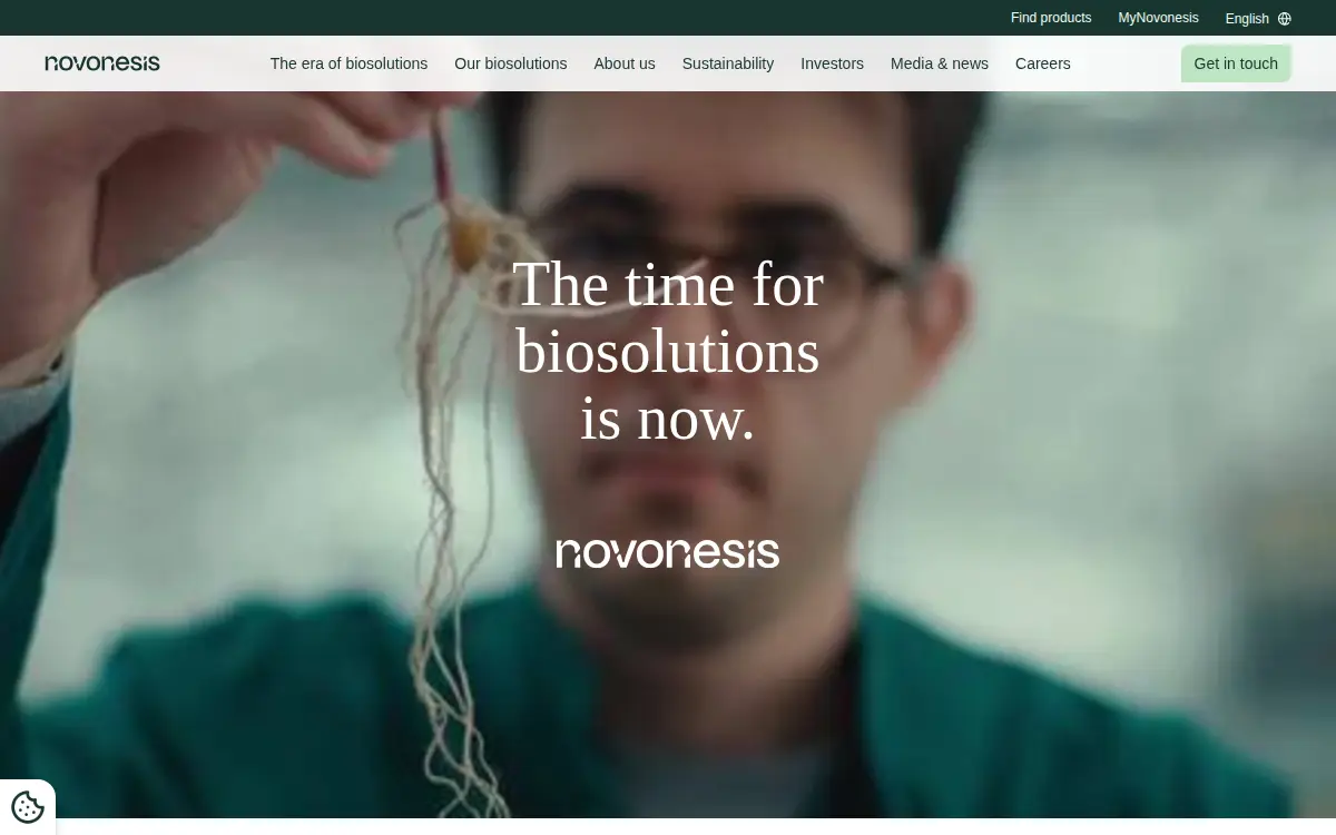 Homepage of Novozymes North America, INC