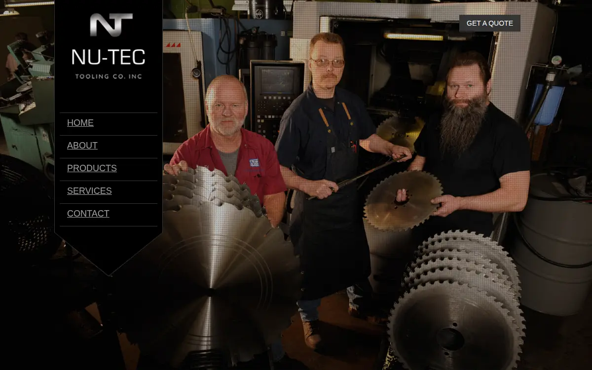Homepage of Nu-tec Tooling Co., INC.