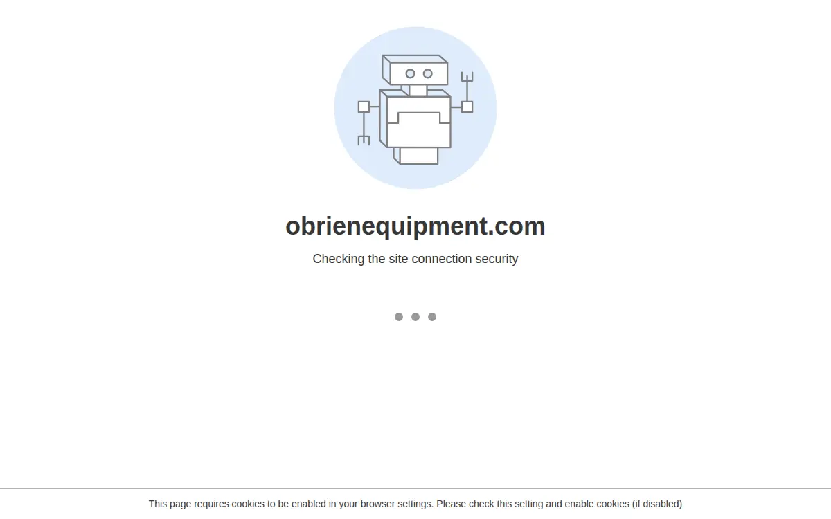 Homepage of O'brien Equipment, INC.