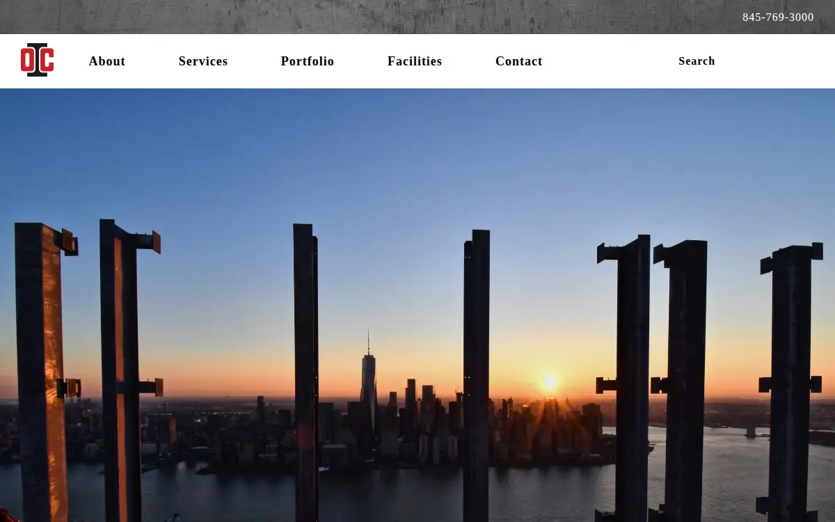 Homepage of Orange County Ironworks LLC