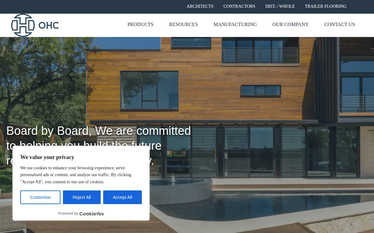 Homepage of Overseas Hardwoods CO INC