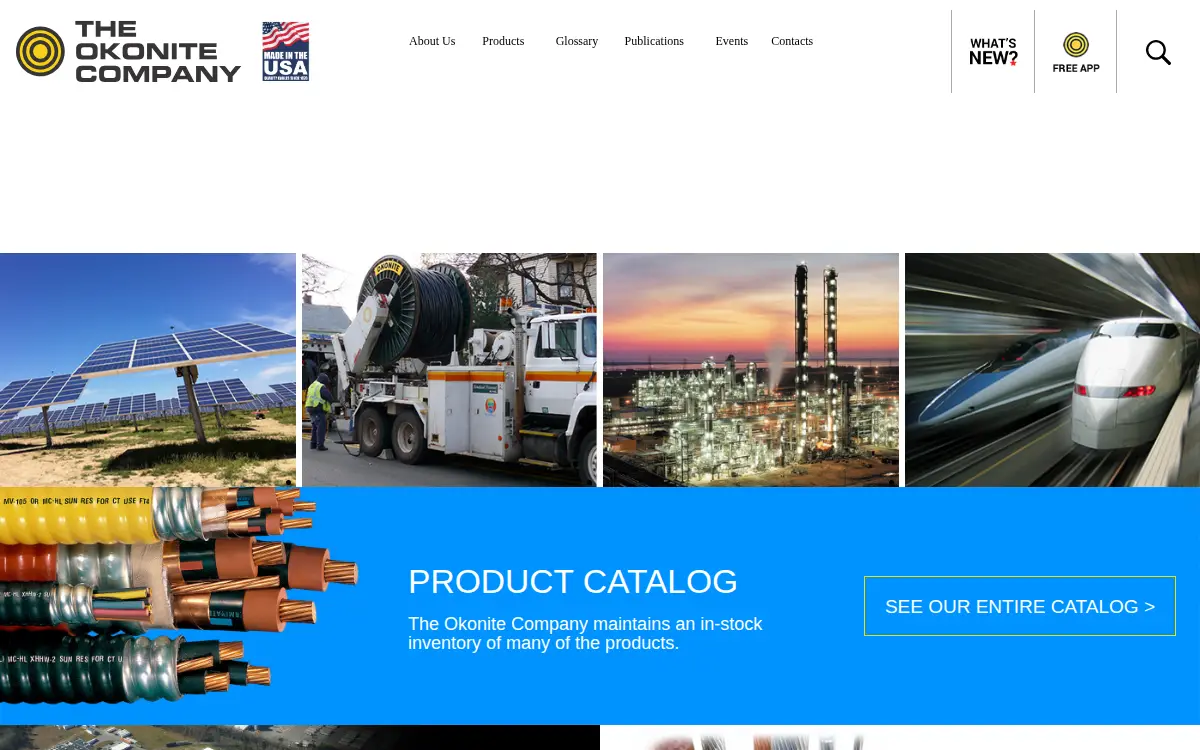 Homepage of Okonite CO INC