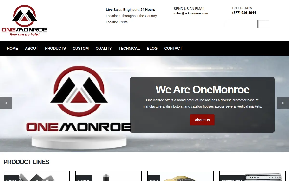 Homepage of Monroe Integro, LLC
