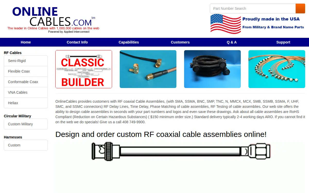 Homepage of Applied Interconnect