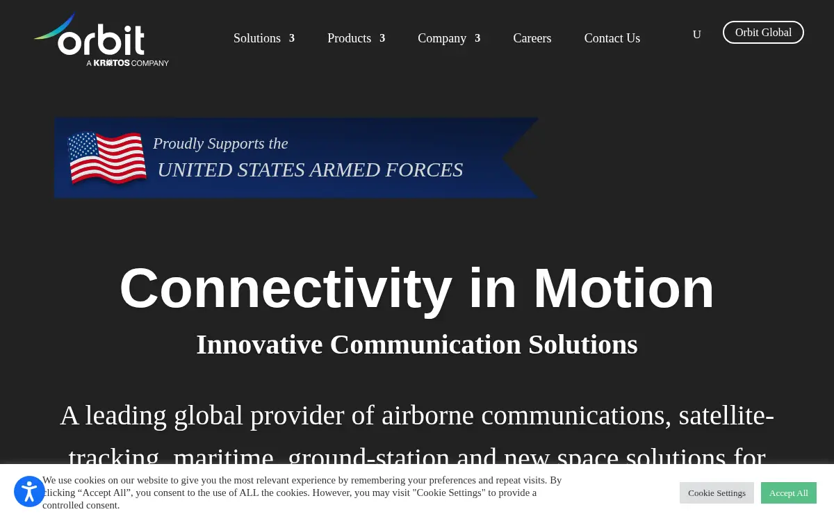 Homepage of Orbit Communication Systems, INC.