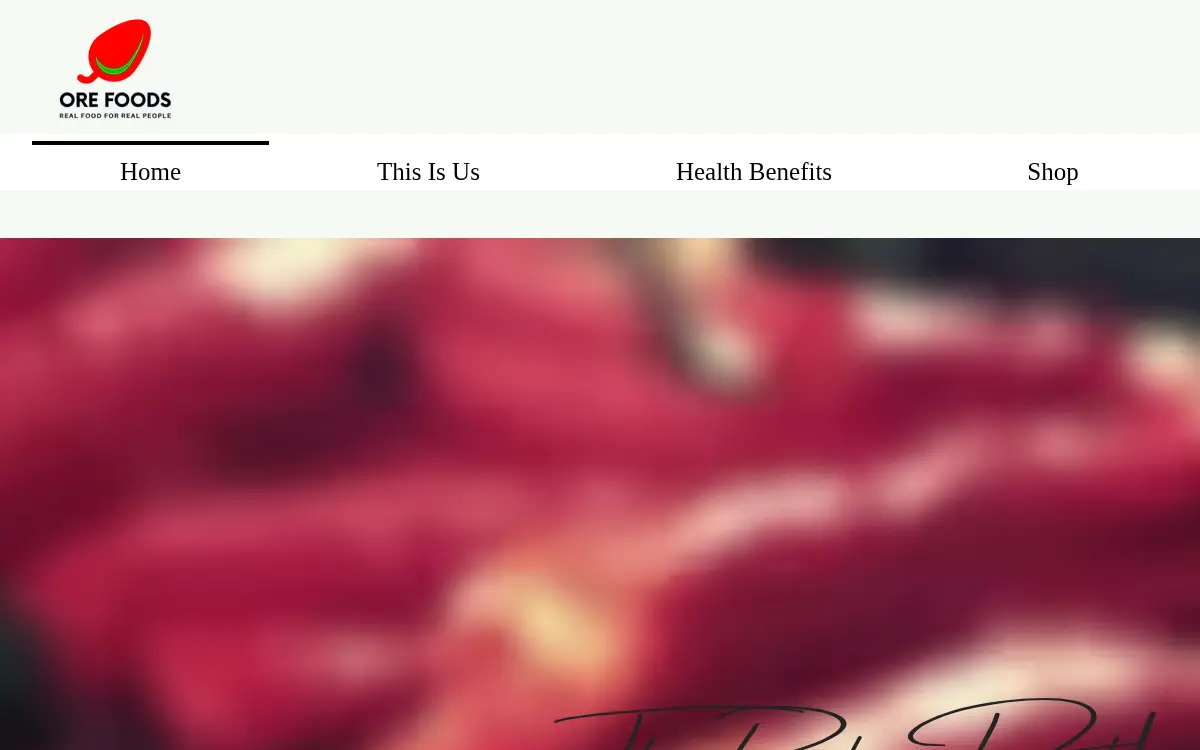 Homepage of Ore Foods Company LLC