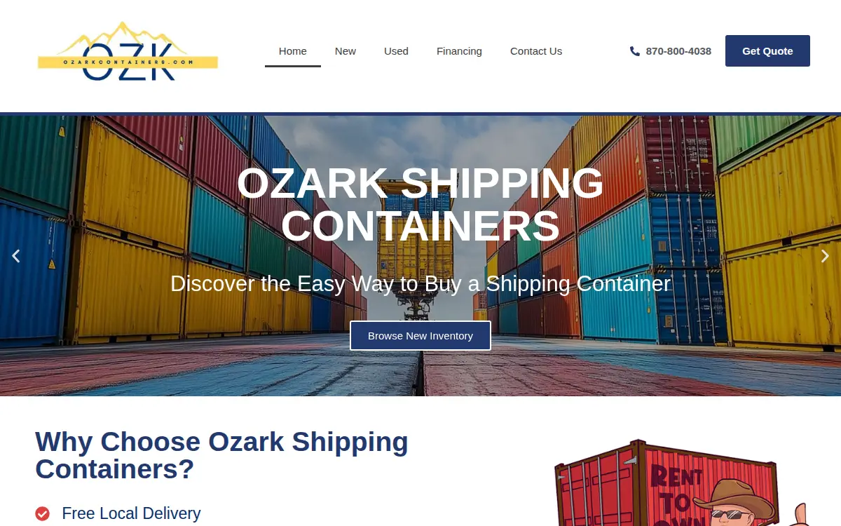 Homepage of Bonafide Storage, LLC