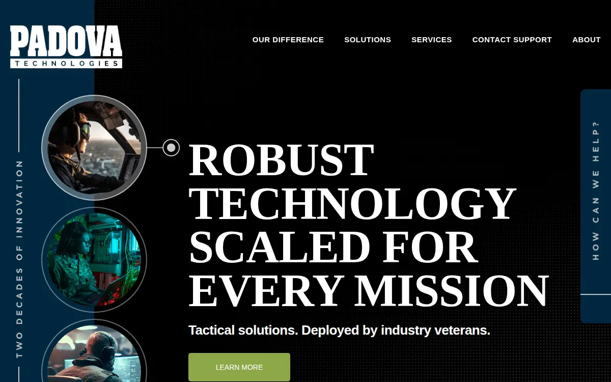Homepage of Padova Technologies, INC