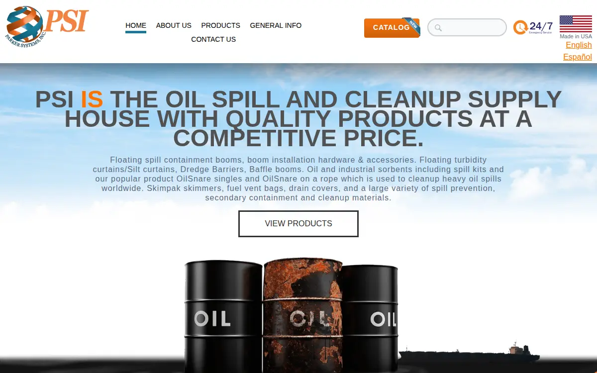 Homepage of Parker Systems, INC.