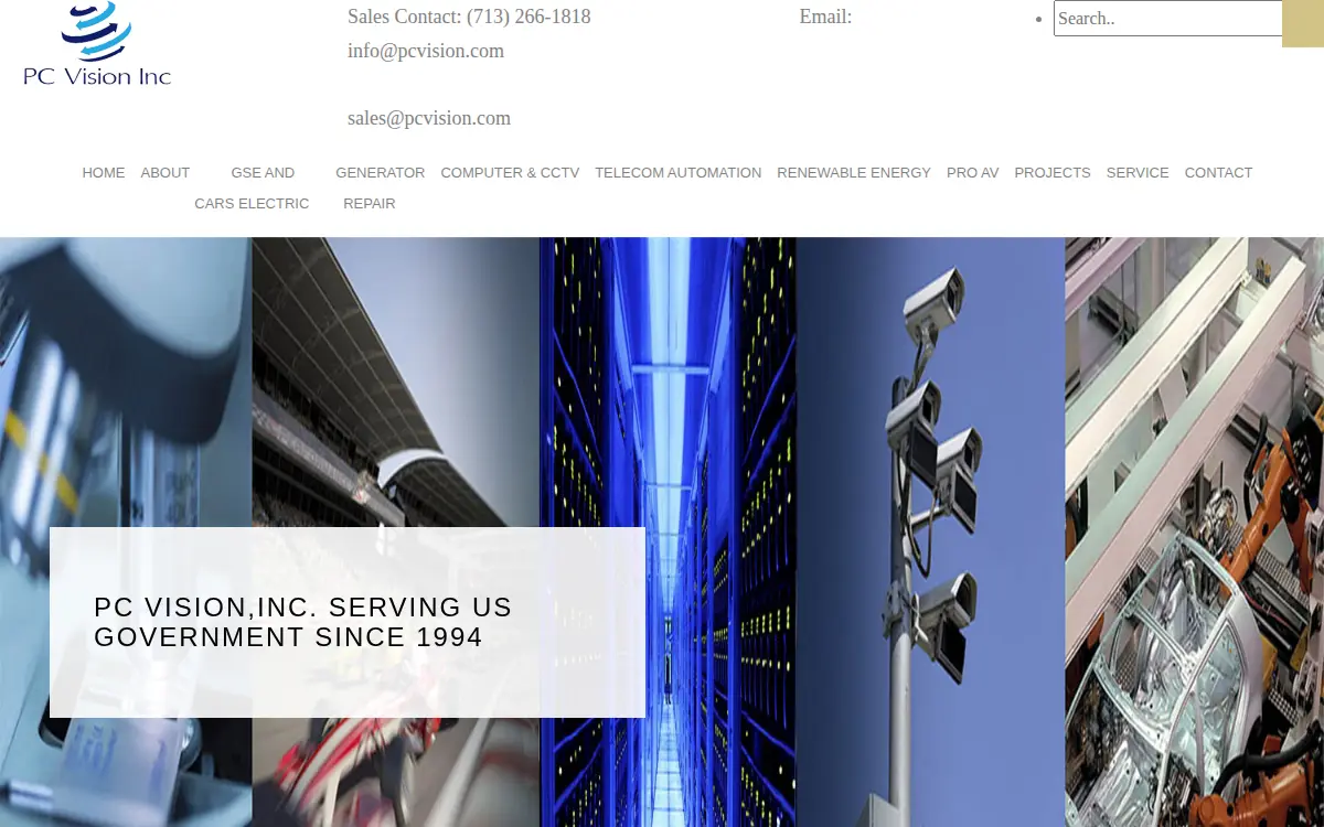 Homepage of PC Vision INC