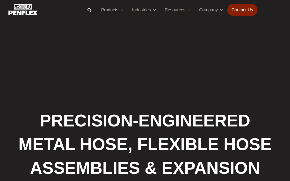 Homepage of Penflex CORP