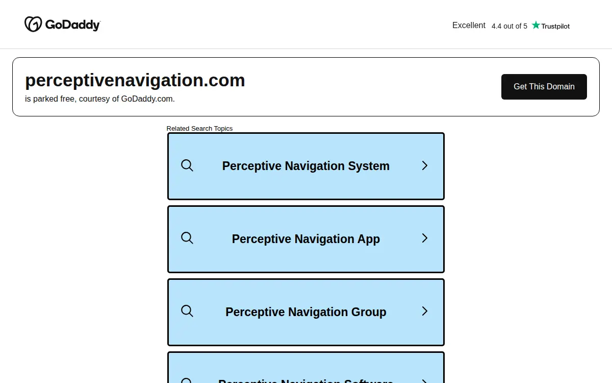 Homepage of Perceptive Navigation LLC