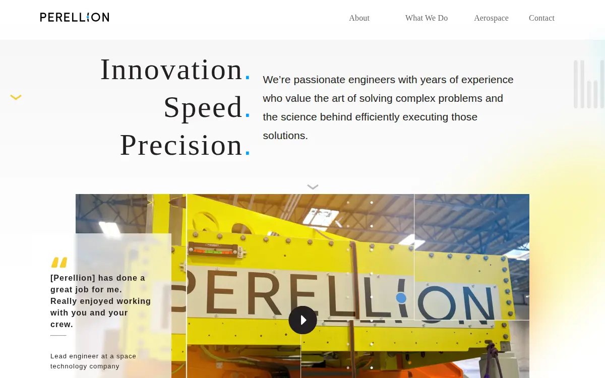 Homepage of Perellion INC